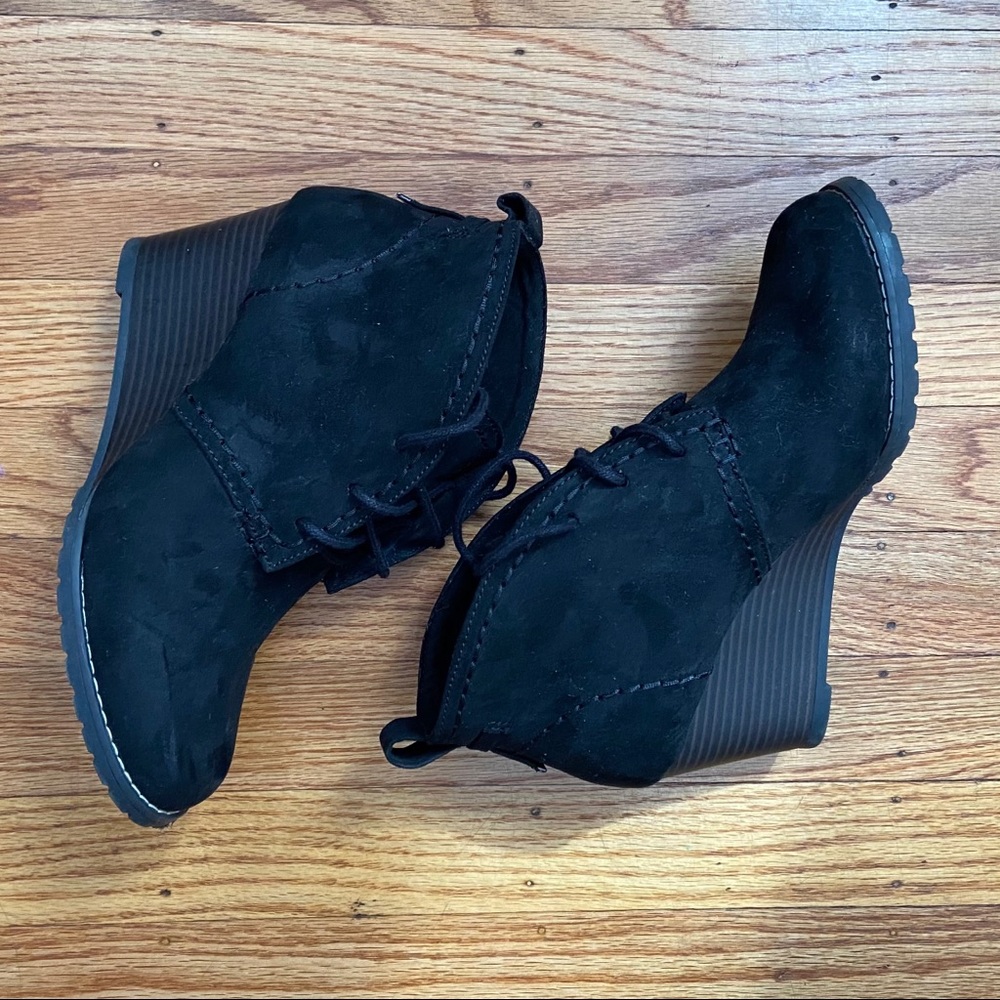 Suede Wedges